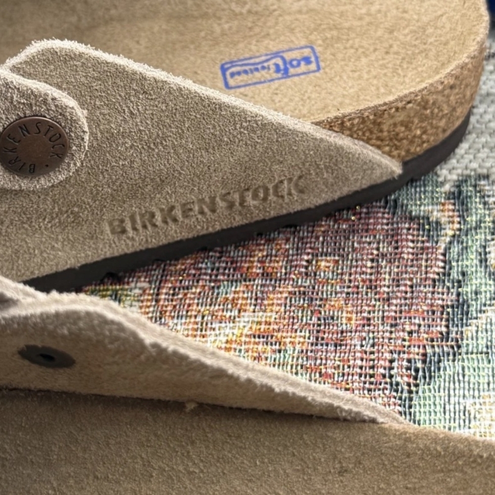 Soft Footbed Women's Size 10 Narrow Width Damaged Box Taupe Birkenstock Boston - Picture 3 of 4